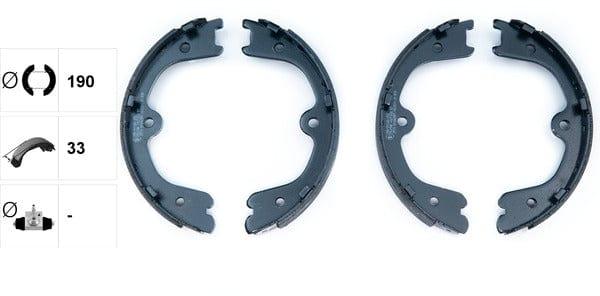 Textar Parking Brake Shoes Set Of 4 Fits Rear Axle 91073100 - image 4