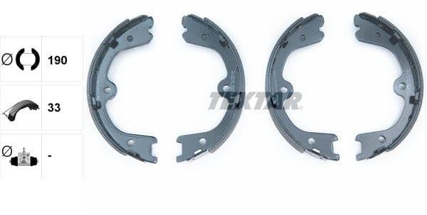 Textar Parking Brake Shoes Set Of 4 Fits Rear Axle 91073200 - image 4