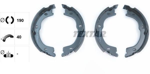 Textar Parking Brake Shoes Set Of 4 Fits Rear Axle 91075300 - image 4