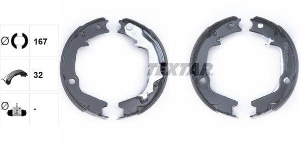 Textar Parking Brake Shoes Set Of 4 Fits Rear Axle 91075400 - image 4