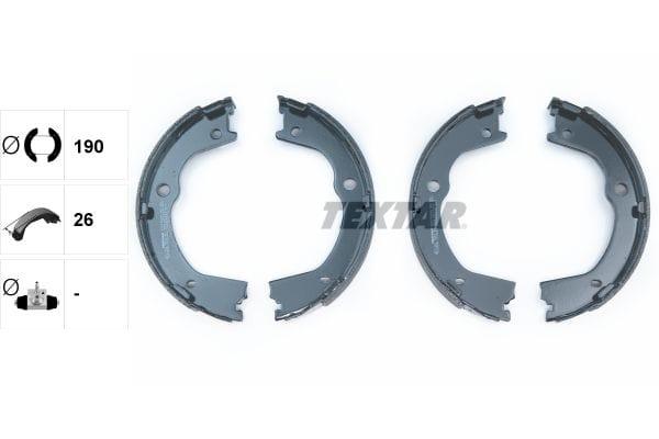 Textar Parking Brake Shoes Set Of 4 Fits Rear Axle 91075900 - image 3