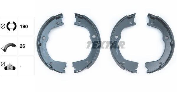 Textar Parking Brake Shoes Set Of 4 Fits Rear Axle 91075900 - image 4