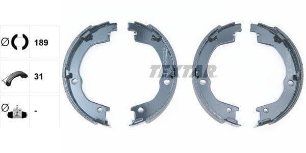 Textar Parking Brake Shoes Set Of 4 Fits Rear Axle 91079600 - image 4