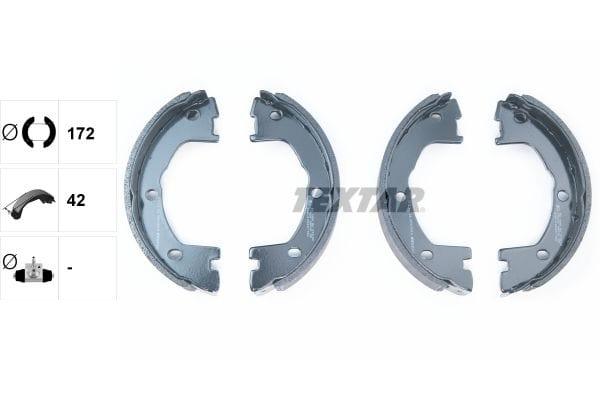 Textar Parking Brake Shoes Set Of 4 Fits Rear Axle 91081400 - image 3