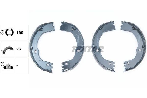 Textar Parking Brake Shoes Set Of 4 Fits Rear Axle 91082500 - image 3