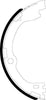 Textar Parking Brake Shoes Set Of 4 Fits Rear Axle 91084500 thumbnail