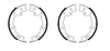 Textar Parking Brake Shoes Set Of 4 Fits Rear Axle 91086000 thumbnail