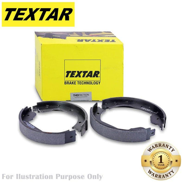Textar Parking Brake Shoes Set Of 4 Fits Rear Axle 91086300 - OEM Quality Replacement - image 2