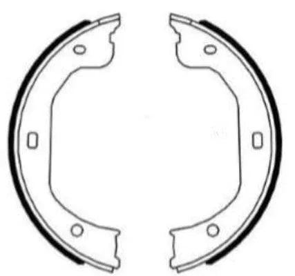 Textar Parking Brake Shoes Set Of 4 Fits Rear Axle 91087000 - image 3