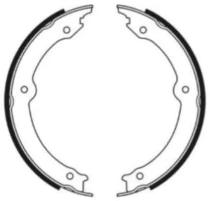 Textar Parking Brake Shoes Set Of 4 Fits Rear Axle 91087100 - image 3