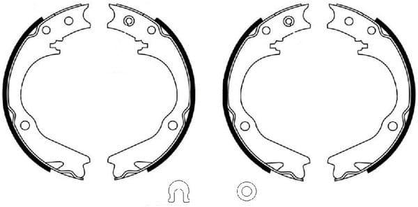 Textar Parking Brake Shoes Set Of 4 Fits Rear Axle 91087400 - image 4