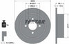 Textar Rear Brake Disc Solid 92019200 258mm thumbnail