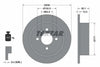 Textar Rear Brake Disc Solid 92019200 258mm thumbnail