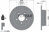 Textar Rear Brake Disc Solid 92022400 284mm thumbnail
