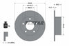Textar Rear Brake Disc Solid 92022800 245mm thumbnail