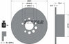 Textar Rear Brake Disc Solid 92031400 281mm thumbnail
