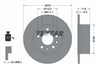 Textar Rear Brake Disc Solid 92032600 279mm thumbnail