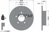 Textar Rear Brake Disc Solid 92037400 245mm thumbnail