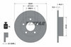 Textar Rear Brake Disc Solid 92037400 245mm thumbnail
