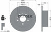 Textar Rear Brake Disc Solid 92038200 270mm thumbnail