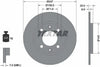 Textar Rear Brake Disc Solid 92043200 247mm thumbnail