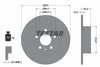 Textar Rear Brake Disc Pro Solid 92046903 251mm thumbnail