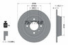 Textar Rear Brake Disc Solid 92048500 258mm thumbnail