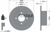 Textar Rear Brake Disc Solid 92054300 245mm thumbnail