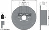 Textar Rear Brake Disc Solid 92054700 270mm thumbnail