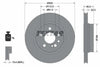 Textar Rear Brake Disc Vented 92056800 300mm thumbnail