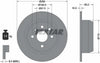 Textar Rear Brake Disc Solid 92057000 260mm thumbnail