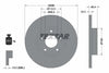 Textar Front Coated High-Carbon Brake Disc Pro+ Solid 92057405 288mm thumbnail