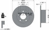 Textar Rear Brake Disc Pro Solid 92057503 245mm thumbnail