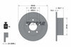 Textar Rear Brake Disc Pro Solid 92057503 245mm thumbnail