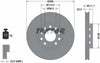 Textar Front Coated High-Carbon Brake Disc Pro+ Vented 92057605 288mm thumbnail