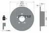 Textar Rear Brake Disc Solid 92058000 278mm thumbnail