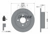 Textar Rear Brake Disc Solid 92060800 239mm thumbnail