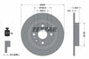 Textar Rear Brake Disc Solid 92061700 250mm thumbnail