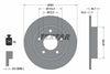 Textar Rear Brake Disc Solid 92062100 261mm thumbnail