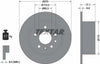 Textar Rear Brake Disc Solid 92066300 270mm thumbnail
