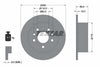 Textar Rear Brake Disc Solid 92068800 260mm thumbnail