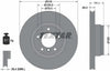 Textar Front Coated High-Carbon Brake Disc Pro+ Vented 92071405 316mm thumbnail