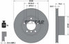 Textar Front Coated High-Carbon Brake Disc Pro+ Vented 92075005 296mm thumbnail