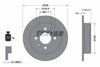 Textar Rear Brake Disc Pro Solid 92077903 239mm thumbnail