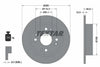 Textar Rear Brake Disc Solid 92081700 260mm thumbnail