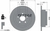 Textar Rear Brake Disc Solid 92082000 266mm thumbnail