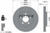 Textar Front Coated High-Carbon Brake Disc Pro+ Vented 92082205 256mm thumbnail