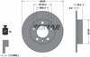 Textar Rear Brake Disc Pro Solid 92082503 230mm thumbnail