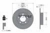 Textar Rear Brake Disc Pro Solid 92082503 230mm thumbnail