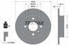 Textar Rear Brake Disc Solid 92082800 228mm thumbnail